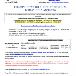 Championnat du Rhône et Régional 2026